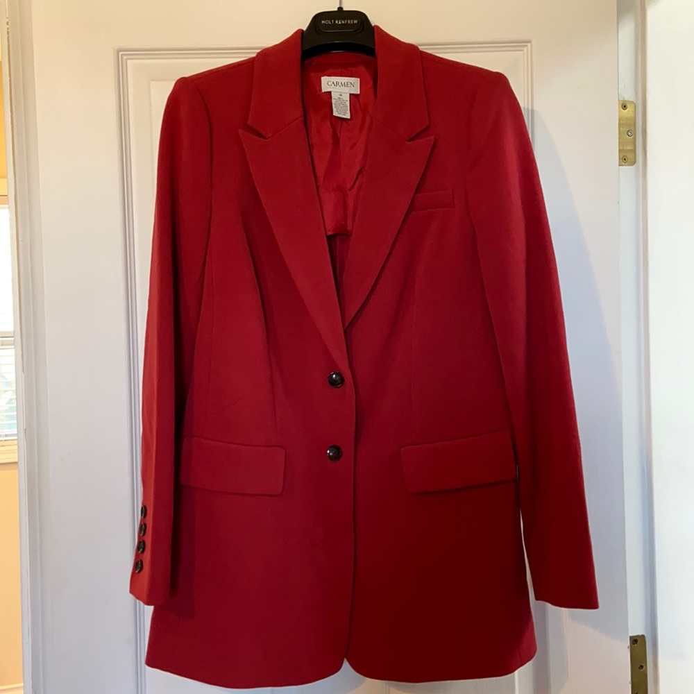 Carmen Marc Valvo Fitted Blazer